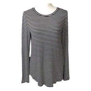 Perfect layering striped long sleeve shirt